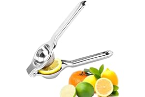 STBNVF Lemon Squeezers, Lemon Juicer, Lemon Squeezer, Lemon Squeezer Press, Hand Juicer, Heavy-duty Juice Squeezer Hand Juicer Press, Easy to Clean, Suitable for Kitchens, Bars, Restaurants (Silvery)