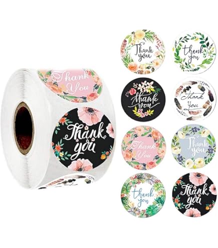 Etichette Rotonde 30 Mm - Thank You - Kraft X100 - Perles & Co - Foto 12