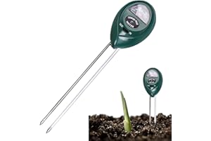 liuchanghe Misuratore di umidità del Suolo, Misuratore del Suolo 3 in 1, Suolo Acqua Monitor per Giardinaggio, Agricoltura, Piante da Interno ed Esterno, Non Sono necessarie batterie, Verde