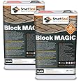 Smartseal ‘Block Magic' – A Re-colouring Block Paving Sealer. Superior to a Concrete Paint - Transform Old Block Paved Drives or Patios - Easy to Apply 2 x 5 Litre (Black)