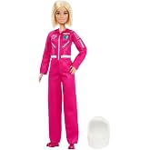&Ccedil;ıkarılabilir pembe uzay kıyafeti, ayakkabıları ve kask aksesuarıyla Barbie Kariyer Bebekleri astronot bebek, 2026 yılının ka