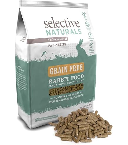 Selective Naturals Meadow Loops – 4 Pack, Timothy Heu & Thymian Leckerlis Für Kaninchen & Meerschweinchen, 2,8 Oz