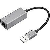 Amazon Basics USB 3.0 to Gigabit Ethernet Adapter with Aluminium Enclosure 5cm x 2.11cm x 1.5cm Grey