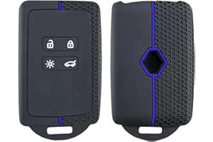 OTMIK Custodia in silicone per la copertura della chiave dell'auto adatto per Renault Austral Remote Key Shell Accessori (Blu)