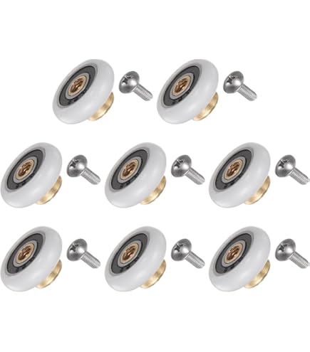 Lot De 4 Roulettes Réglables For Porte De Douche - 19/23/25 Mm