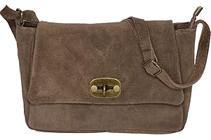 LucieElle Bolso Cuero Mujer Bandolera | Bolso Cuero Ante Mujer Bandolera | Bolso Cuero Mujer Italiano | Bolso Cuero Ante Mujer | Bolso Cuero Mujer ' April '