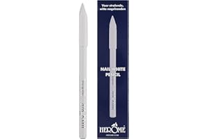 Herome - Lápiz Blanqueador para Uñas | 2 en 1, Incluye Empujador de Cutícula, Lápiz Uñas para Manicura Francesa Perfecta y Rápida
