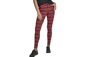 Urban Classics Ladies Skinny Tartan Pants Pantalones para Mujer