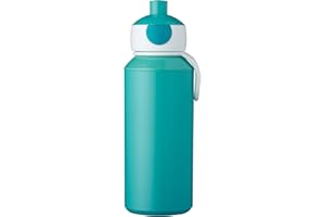 ‎MEPAL Mepal - Trinkflasche Pop-up Campus - Wasserflasche - Auslaufsichere Flasche für die Schule - Wiederverwendbar - BPA-frei & Spülmaschinenfest - 400 ml - Turquoise