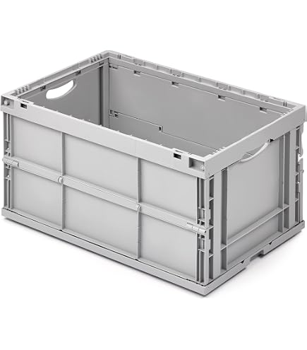 Carrello Per Scatole Plastica ALUTEC 05200 - Per Scatole 610x410 Mm, Portata 250 Kg, 4 Ruote (2 Con Freno), Blu