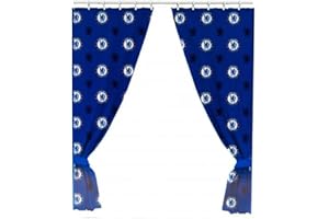 TIRRITO Chelsea FC Official Football Gift Curtains - A Great Christmas/Birthday Gift Idea For Men And Boys