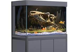 SB LITTLE Fond d'habitat reptile - Motif os de dinosaures - Impression HD 3D - Décoration d'aquarium - En PVC - 60 x 120 cm