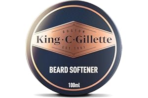 King C. Gillette Soft Beard Balm, Deep Conditioning with Cocoa Butter, Argan Oil and Shea Butter
