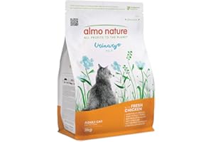Almo Nature Urinary Help - Crocchette Gatto con Pollo Fresco - Supporto al Sistema Urinario con Glucosamina e Ridotti Livelli di Magnesio, Calcio e Fosforo - Sacco da 2kg