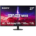 Sony INZONE M9 II 27” 4K UHD (3840 x 2160) 160Hz Full Array LED 1ms GtG NVIDIA G-SYNC Gaming Monitor, DisplayHDR 600, Built-in Speakers, DisplayPort 2.1 (UHBR10) /VRR HDMI 2.1-3 Year Limited Warranty