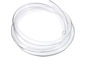 QUARKZMAN Tube en PVC, 16mm de diamètre intérieur x 18mm de diamètre extérieur - Tuyau d'eau en vinyle transparent de 10 pieds de long, tuyau d'eau en plastique léger et flexible