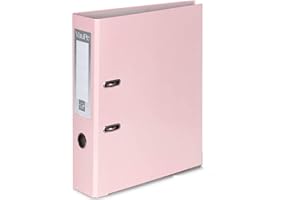 Office Centre 1 x Pastel Pink A4 Large 75mm Lever Arch Files Folders Metal Edge & Finger Pull Stationery Document Storage Paper Office School