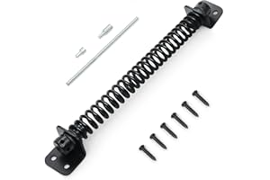 ZAVIA Gate Spring Closure for Wooden Gate | 10” Adjustable Metal Spring Automatic Door Closer with Zinc Plated, Ideal for Outdoor Usage Door Closer Spring Fittings Included