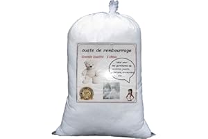 BNG OUATE 1kg Mousse de Rembourrage Très Moelleuse Matériel de Rembourrage pour Coussin Mousse de Rembourrage Idéale pour Garniture de Coussins, Jouets, Meubles, etc. Plastique Multicolore €“ 1 kg