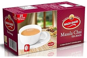SKY & LAND SAVING YOU MORE VaghBakri Indian Masala Chai Tea Bags Pack of 25 (Masala)