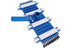 LMYSUFI Pool Vacuum Cleaning Brushes, 14inch Pond Vacuum Head with Wheels&Side Brushes, Swimming Pool Vacuum Head Cleaner for Pool, Water Parks, Aquariums, Spa, Water Parks