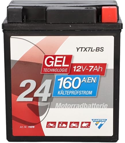 BS Akü Btx7l- 12v 6.3ah Agm Bakımsız Motosiklet Aküsü - Mf Uzun Ömürlü