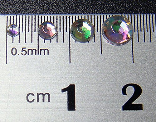 Set Strass Acryl Steine Strassteine Nageldesign Dekoration Fingernägel 5 Größen - 3