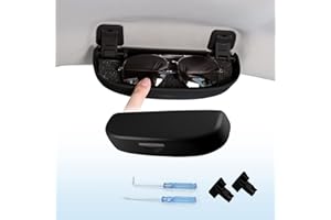 Coleya Étui à Lunettes de Voiture Compatible avec Toyota C-HR 2016-2023, Porte Lunettes de Voiture, Support de Lunettes de Soleil, Toyota CHR Accessoire Boîte à Lunettes (Noir)