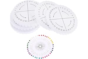 Healifty 5pcs Braiding Disk with Pin 10cm Round Kumihimo Disc Beading Cord Braiding Plate Foam Looms Weaving Board for DIY Bracelet Jewelry Knitting Tool