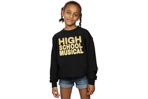 ABSOLUTE CULT Disney Girls High School Musical The Musical Lights Logo Sweatshirt Black 9-11 Years