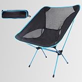 FUNKY CHAIRS Ultralight 900 gr Al&uuml;minyum Katlanır Kamp Sandalyesi - Mavi