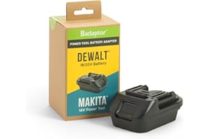 Badaptor DEW-MAK - 18V battery adapter converts DeWalt batteries to be compatible with Makita tools