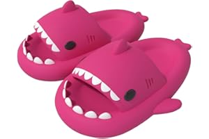 CHAYCHAX Pantuflas de Tiburón Verano para Mujer Hombre Niño Zapatos de Zapatillas de Ducha Sandalias de Playa y Piscina Shark Slides Slippers Sandalias De Punta Abierta De Secado Rápido