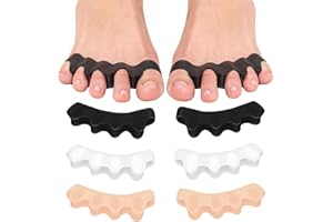 NJCXOLA Zehenspreizer für alle Zehen - 3 Paar hallux valgus korrektur Zehentrenner Silikon für Damen & Herren - Zehenstrecker Korrektur Set gegen Hallux Valgus, Ballenzehen, Hammerzehen