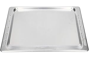 Backblech Kuchenblech Blech 445 x 375 Aluminium kompatibel mit Whirlpool Ignis 481241838127 Indesit C00344533 für Backofen Ofen Herd