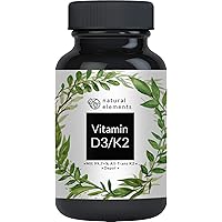 Vitamin D3 + K2 Depot - 180 Tabletten - Premium: 99,7+% All Trans MK7 (K2VITAL® von Kappa) + 5.000 IE Vitamin D3…