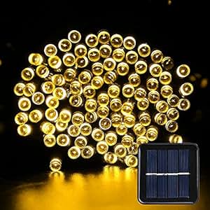 Solar Lichterkette Außen, Novopal Solar Lichterkette Garten 100er LED