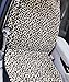 Car Seat Covers Classic Plush Leopard Comfortable and Warm 1 Seat Cover, 1 Steering Wheel Cover,1 seat Belt Cover