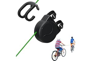LURNODY Corda di Traino per Bicicletta, 2,5 m Elastico Traino Bici Fune di Traino Retrattile per Bambini, Capacità Di Carico 500 Libbre, Adatto per Accessori di Trazione per Ciclismo All'Aperto