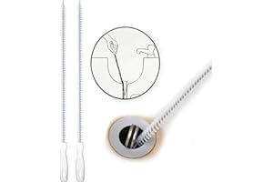 ALINK 2-Pack Sink Drain Overflow Cleaning Brush, Household Sewer Hair Catcher, Drain Clog Remover Relief Cleaning Tool