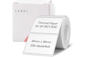 NIIMBOT B21 B3S Labels, 1.57'' x 1.18'' (40x30mm) Thermal...