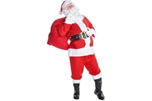 Morph Weihnachtsmannkostüm für Erwachsene, Weihnachtskostüm für Herren und Damen