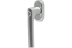 Buddy4Home house accessoires Fenstergriff abschließbar Fensterbeschlag Fenstergarnitur Kipp Dreh Funktion TBT Fensterknauf Balkontürgriff in Aluminium Silber F1 Berlin