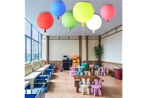 DUNMW Lampada da soffitto a palloncino creativo Lampada da soffitto a palloncino colorato opaco Lampadario per cameretta per bambini Decorazione Plafoniera per camera da letto, Interruttore a fune