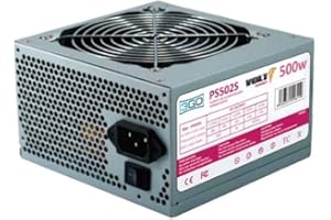 3GO PS502S 500W ATX Acero Inoxidable Unidad de - Fuente de alimentación (500 W, 12 cm, 1 Ventilador(es), Lado, Activo, 20+4 Pin ATX)