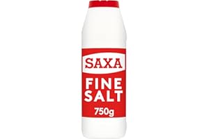 Saxa Fine Table Salt for Table & Cooking, 750 g Drum (Pack of 1)
