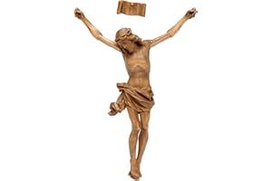 Holyart Corpo di Cristo MOD. Corpus Legno Valgardena patinato, 30 cm (11.82 INC.)