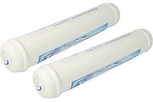 vhbw 2x Filtro de agua, cartucho de filtro compatible con LG Electronics GSL545NSQV, GSL545NSQV.ANSQEUR, GSL545NSQZ frigoríficos Side-by-Side