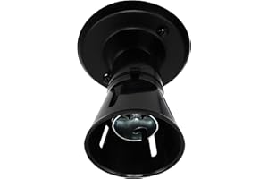 ART DECO EMPORIUM B22 Skirted Batten Bulb Holder in Black