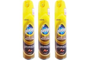 SC , JOHNSON ,& SON 3 x 250ml Wood Cleaner Polish Furniture Desk Wardrobe Table Chair Cabinet Shiny Spray